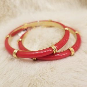 Red Enamel Bangles